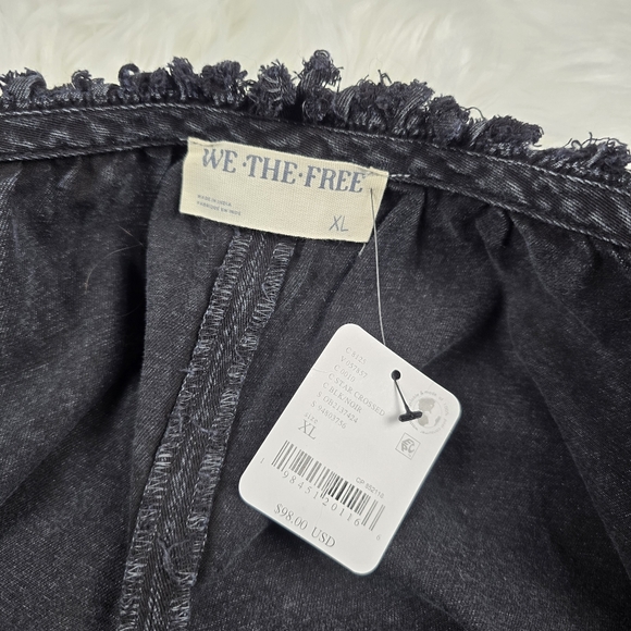 We The Free Free People Daisy Denim Black Romper XL - Picture 10 of 16